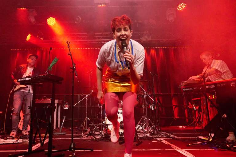 Lisa Spielmann & Kamikazebabies- Live im artheater Köln, fotografiert von Jürgen Hermann Krause