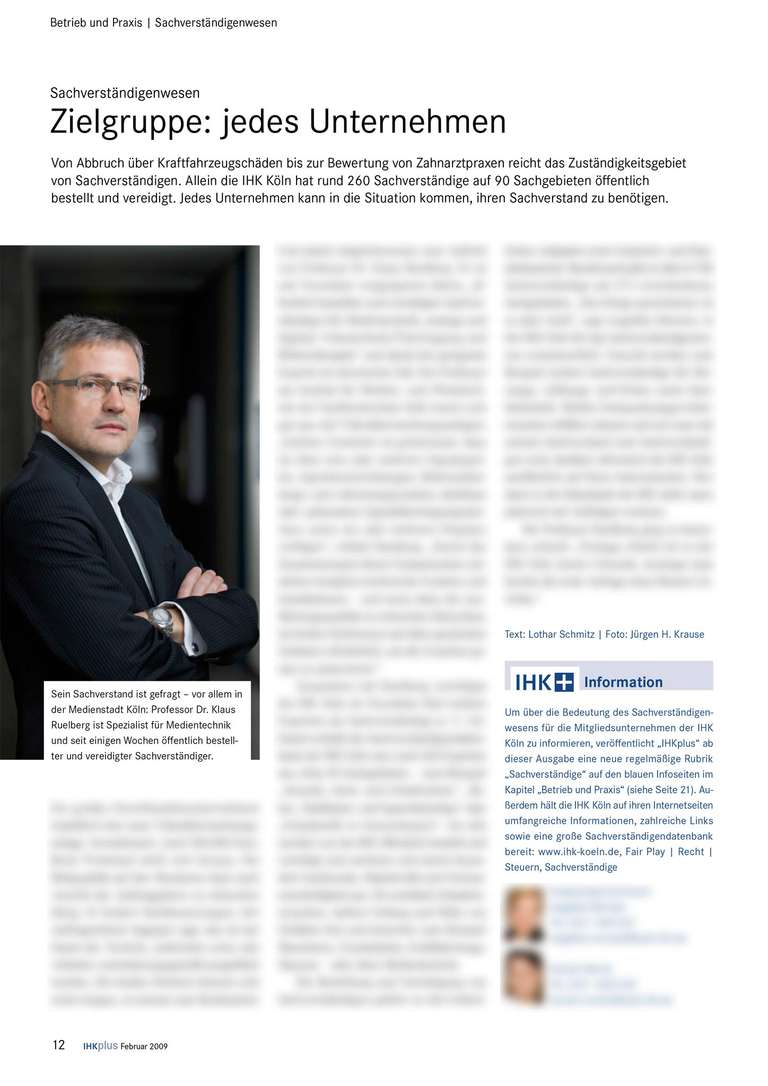 IHK Magazin, fotografiert von Jürgen Hermann Krause